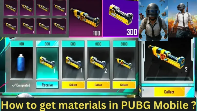 How to get materials in PUBG Mobile for free