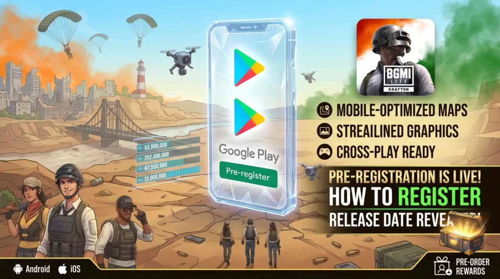 BGMI Lite Pre-Registration Link Live How to Register & Release Date